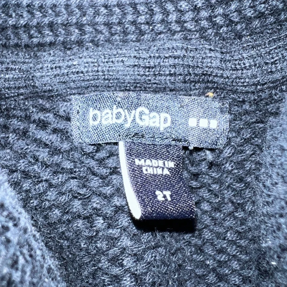 Gap Boys Button up Navy Blue Cotton Sweater